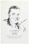 1968 Vince Lombardi Green Bay Packers 11"x 17" "Salute to Vince Lombardi" Poster