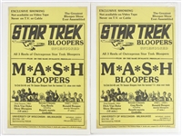 1960s-1970s Star Trek & Mash Blooper Show University of Wisconsin-Milwaukee 11"x 17" Posters