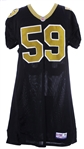 1997 Keith Mitchell New Orleans Saints Game Worn Home Jersey (MEARS LOA)
