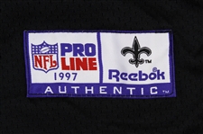 1997 Keith Mitchell New Orleans Saints Game Worn Home Jersey (MEARS LOA)