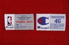 1992-93 Michael Jordan Chicago Bulls Road Jersey (MEARS LOA)