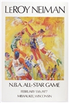 1977 LeRoy Neiman NBA All-Star Game 21"x 32" Poster 