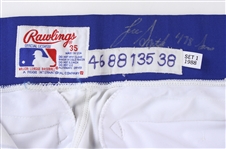 1988 Lee Smith Chicago Cubs Signed Home Uniform Pants (MEARS LOA/JSA)