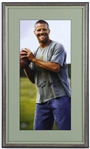 1992-2007 Brett Favre Green Bay Packers Signed 15" x 26" Framed Photo (Brett Favre Hologram)