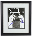 1950s Duke Snider / Ernie Banks Signed 14"x 16" Framed Photo (JSA)