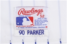1990 Dave Parker Milwaukee Brewers Game Worn Home Jersey (MEARS A10)