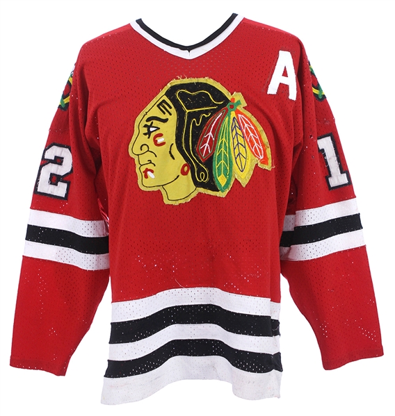 1970s-80s Chicago Black Hawks Jersey (MEARS LOA)