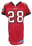 2000 Warrick Dunn Tampa Bay Buccaneers Game Worn Home Jersey (MEARS LOA)