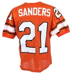 1986-88 Barry Sanders Oklahoma State Cowboys Home Jersey (MEARS LOA)