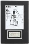 1948 Jackie Robinson Brooklyn Dodgers Signed Check w/ 16x 25 Matted Photo (JSA)