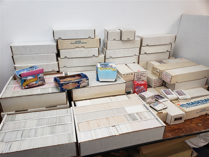 1980s-1990s Baseball, Football and Basketball Cards  (Lot of 8,000+)