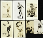 1920s-1930s Everlast Photo Premiums Including Dempsey, Tunney, Jeffries and more (Lot of 13)