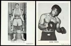 1970s Cassius Clay & George Foreman 8"x 10" Fan Fotos 