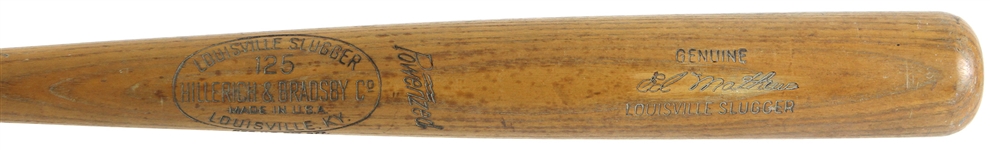 1960-65 Eddie Mathews Milwaukee Braves H&B Louisville Slugger Professional Model Game Used Bat (MEARS A8.5 & PSA/DNA GU 8.5)