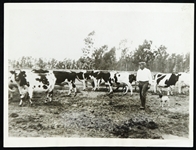 1920s Jim Jeffries Farming 7"x 9" Photo 