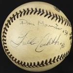1996 (August 25th) New York Yankees Mickey Mantle Day Commemorative Game Used OBAL Baseball (MEARS LOA/JSA) "Signed By Umpire Crew"