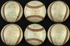 Autographed and Stamped Baseballs (Lot of 3)