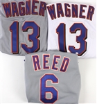 1990-2009 New York Mets Game Worn and Team Issued Jerseys Including Darren Reed and Billy Wagner (Lot of 3) (MEARS LOA)