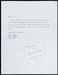 1991 Muhammad Ali Signed 8"x 10" Letter (JSA)