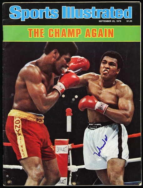 1978 Muhammad Ali Signed Sports Illustrated (JSA)