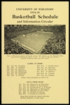 1934-35 University of Wisconsin Basketball Schedule