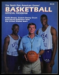1987 Tenth Pan American Games Basketball Official Program 