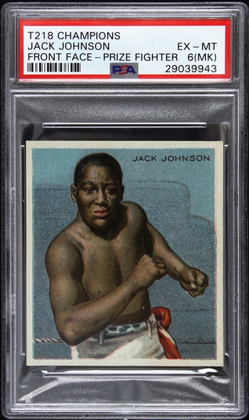 1910 Jack Johnson T218 Mecca Cigarettes Trading Card (PSA/DNA Slabbed)