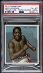 1910 Jack Johnson T218 Mecca Cigarettes Trading Card (PSA/DNA Slabbed)