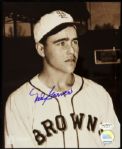 1948-52 Ned Garver St. Louis Browns Signed 8 x 10 Photo *JSA*
