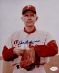 1957-60 Philadelphia Phillies Don Cardwell Auto 8x10 Color Photo *JSA*