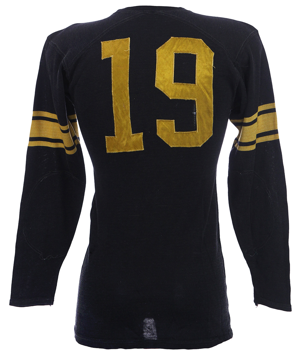Lot Detail 1940's Black/Gold 19 Game Worn Sand Knit Durene Football