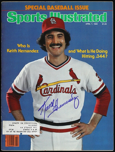 1980 Keith Hernandez St. Louis Cardinals Signed Sports Illustrated (JSA)