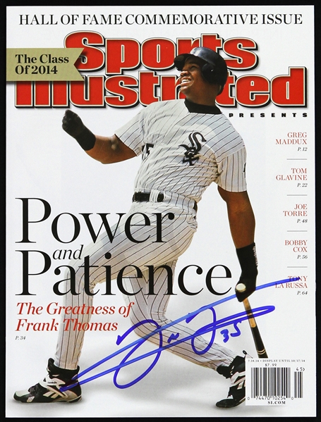 2014 Frank Thomas Chicago White Sox Signed Sports Illustrated (JSA)