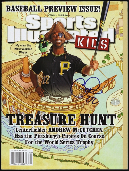 2014 Andrew McCutchen Pittsburgh Pirates Signed Sports Illustrated (JSA)
