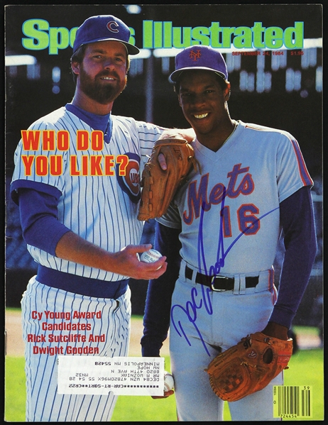 1984 Dwight Gooden New York Mets Signed Sports Illustrated (JSA)
