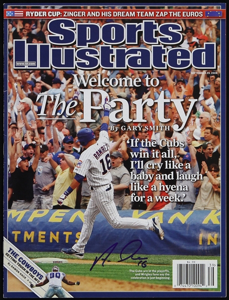 2008 Aramis Ramirez Chicago Cubs Signed Sports Illustrated (JSA)