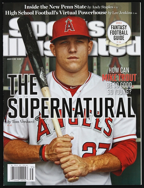 2012 Mike Trout Los Angeles Angels Sports Illustrated 