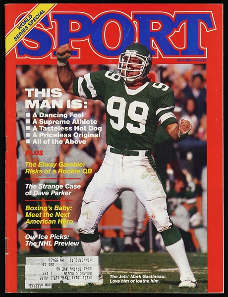 1983 Mark Gastineau New York Jets Sport Magazine 