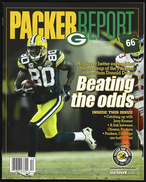 2008 Donald Driver Green Bay Packers Packer Report 