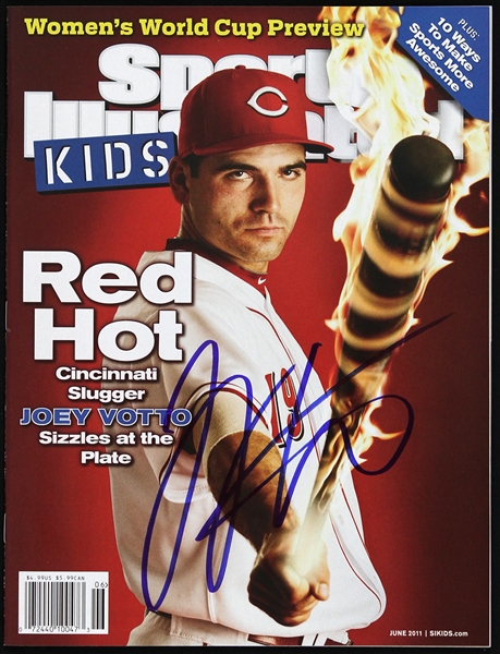 2011 Joey Votto Cincinnati Reds Signed Sport Illustrated (JSA)