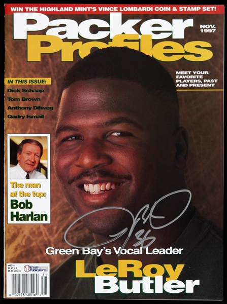 1997 LeRoy Butler Green Bay Packers Signed Packer Profiles (JSA)