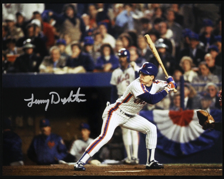 1985-1989 Lenny Dykstra New York Mets Signed 11"x 14" Photo (JSA)