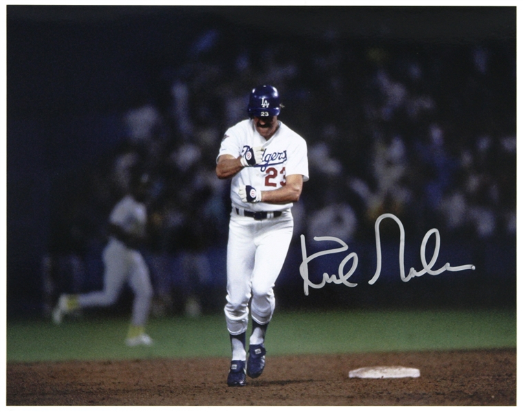 1988-1990 Kirk Gibson Los Angeles Dodgers Signed 11"x 14" Photo (JSA)