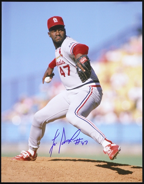 1990-1993 Lee Smith St. Louis Cardinals Signed 11"x 14" Photo (JSA)