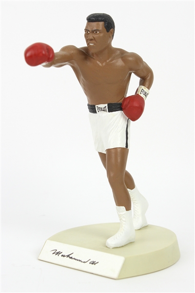 1990 Muhammad Ali World Heavyweight Champion 9" Salvino Figure w/ Signed Cut (Salvino COA)