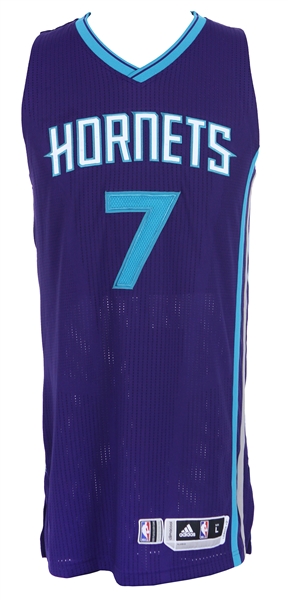 2015-16 Jeremy Lin Charlotte Hornets Game Worn Road Jersey (MEARS LOA)