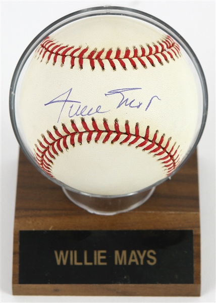1995-1999 Willie Mays San Francisco Giants Signed ONL Coleman Baseball (JSA)