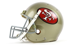 1990-91 San Francsico 49ers Game Worn Helmet Attributed to Jerry Rice (MEARS LOA/Dave Hahn Letter)