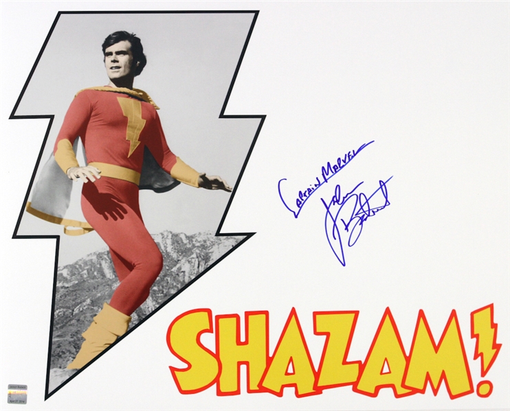 1974-1975 Jackson Bostwick Shazam (lightning bolt/white background) Signed LE 16x20 Color Photo (JSA)