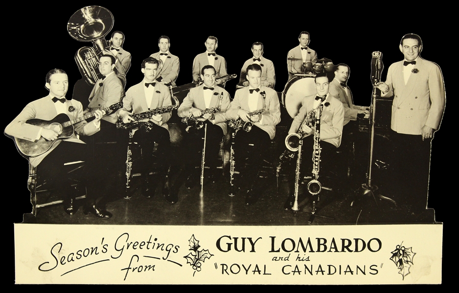 1924-1977 Guy Lombardo and His Royal Canadians 5"x 7 1/2" Holiday Card 